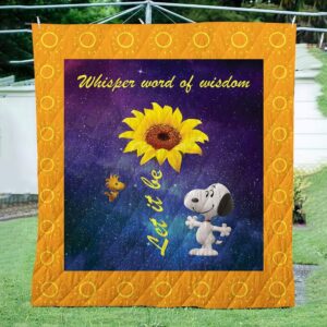 Snoopylet It Be 3D Quilt  Quilt